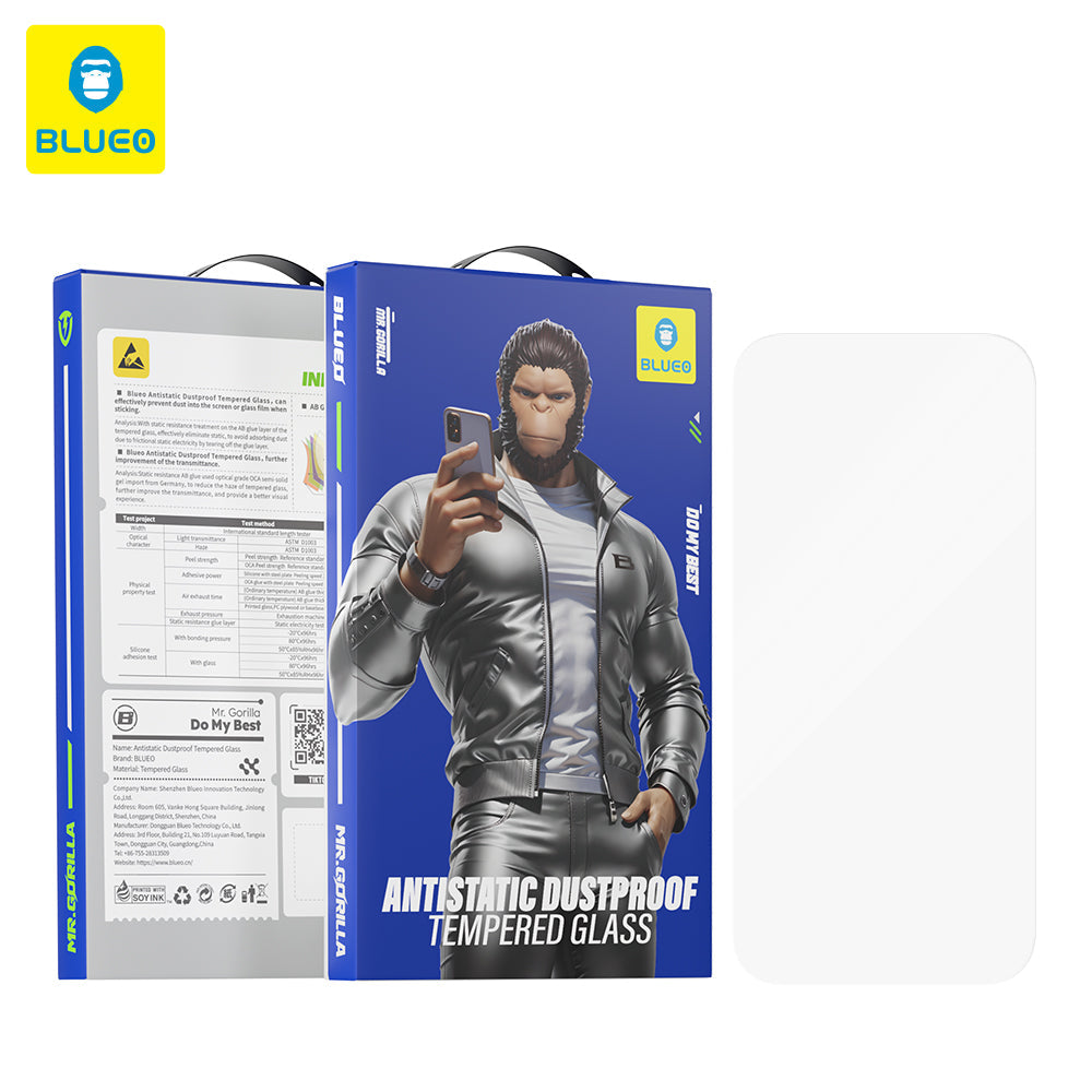 iPhone 17 PRO MAX Pellicola vetro temperato Blueo antistatico e antipolvere