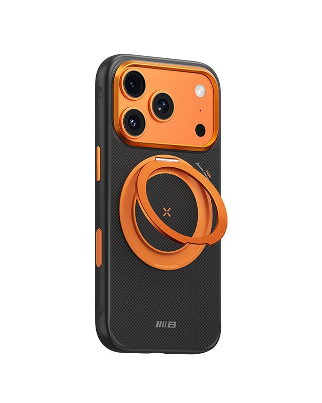 Custodia Magnetica Armor in Fibra di Aramidica 100% Kevlar con Supporto Girevole