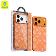 iPhone AIR Custodia Magnetica in Fibra Aramidica Intrecciata con Finitura Dorata