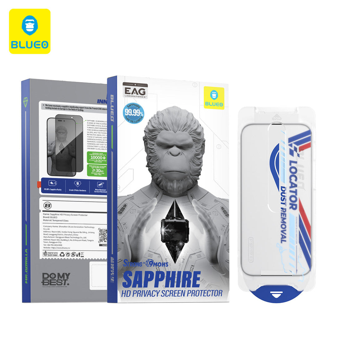 iPhone 16 Pellicola Vetro Temperato BLUEO Zaffiro HD Privacy