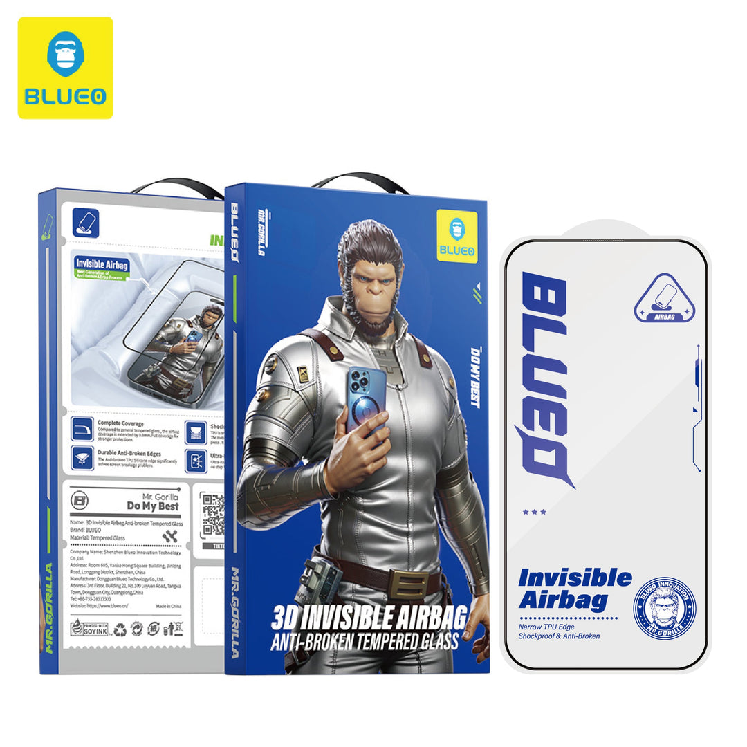 iPhone 15 PRO MAX Pellicola Vetro Temperato 3D con Airbag Invisibile Anti-Rottura