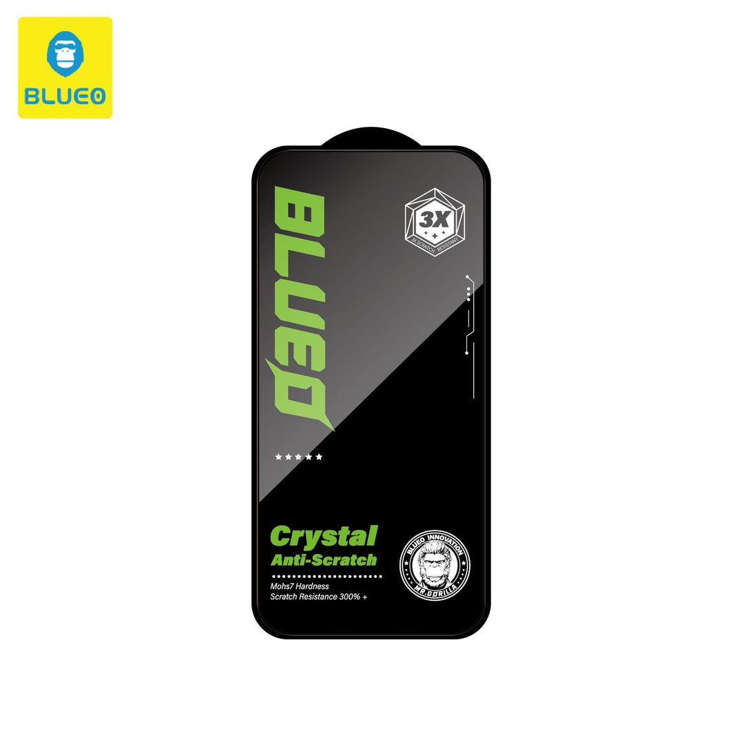 iPhone 16 Pellicola Vetro Temperato BLUEO Crystal Antigraffio